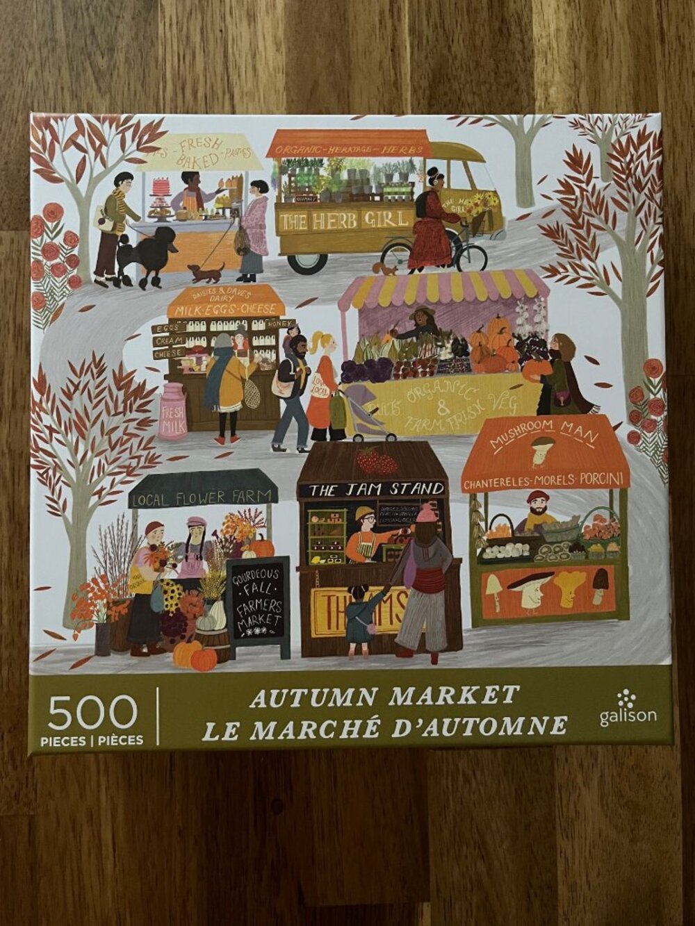 Galison Autumn Market 500 Piece Puzzle